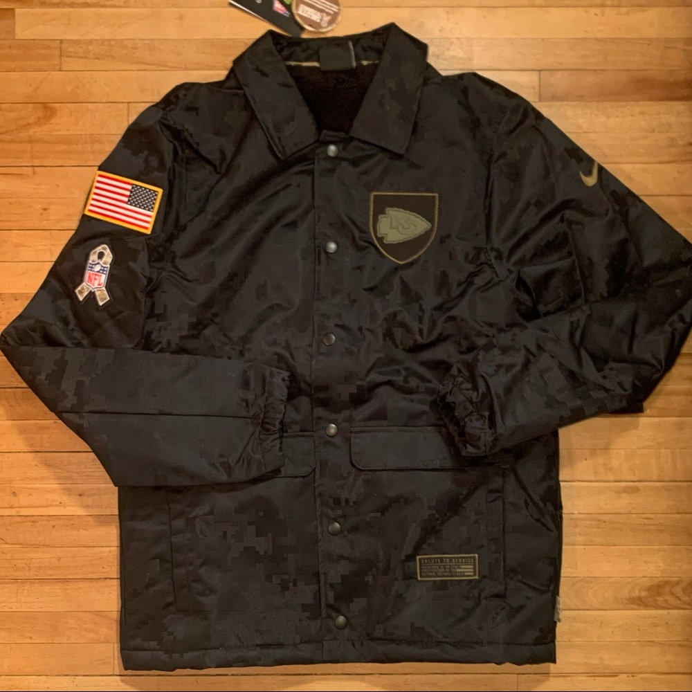 Nike Salute to Service Kansas City Chiefs Jacket Fleece NFL Football New Mens